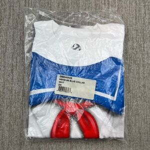 Ghostbusters Marshmallow Man T Shirt Men's 2XL White Blue New Halloween‎